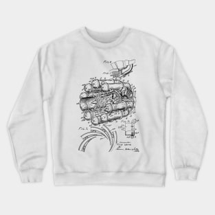 aircraft propulsion system and power unit Vintage Patent Hand Drawing Crewneck Sweatshirt